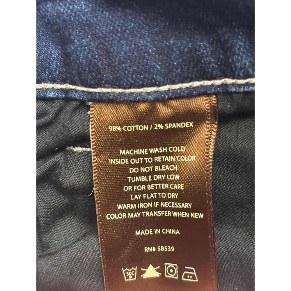 Kut from the Kloth Catherine Boyfriend Jeans Blue Frayed Hem Size 10 Medium Wash - Picture 4 of 4